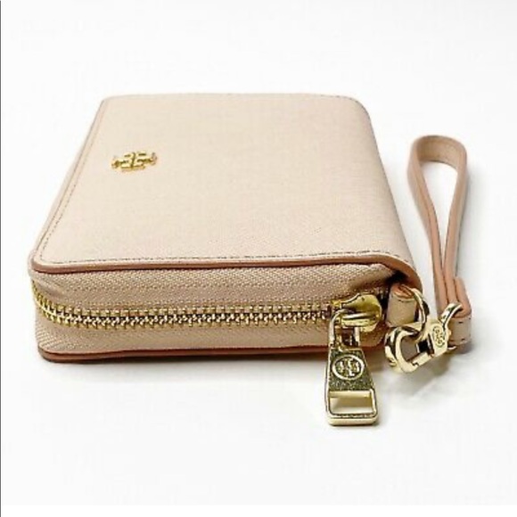 Tory Burch York Multitask Ziparound Wristlet -Pink - Picture 4 of 10